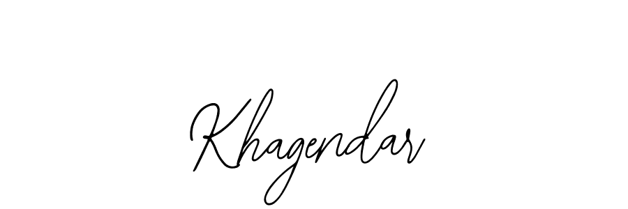 You should practise on your own different ways (Bearetta-2O07w) to write your name (Khagendar) in signature. don't let someone else do it for you. Khagendar signature style 12 images and pictures png