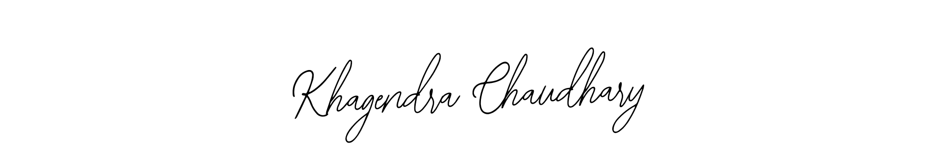 How to make Khagendra Chaudhary signature? Bearetta-2O07w is a professional autograph style. Create handwritten signature for Khagendra Chaudhary name. Khagendra Chaudhary signature style 12 images and pictures png
