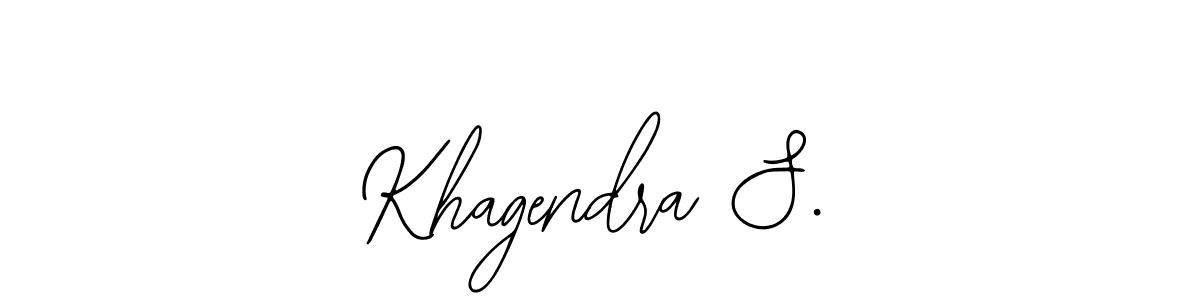 Make a beautiful signature design for name Khagendra S.. Use this online signature maker to create a handwritten signature for free. Khagendra S. signature style 12 images and pictures png