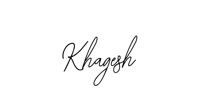 Design your own signature with our free online signature maker. With this signature software, you can create a handwritten (Bearetta-2O07w) signature for name Khagesh. Khagesh signature style 12 images and pictures png