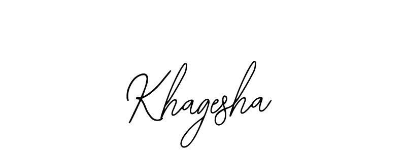 if you are searching for the best signature style for your name Khagesha. so please give up your signature search. here we have designed multiple signature styles  using Bearetta-2O07w. Khagesha signature style 12 images and pictures png