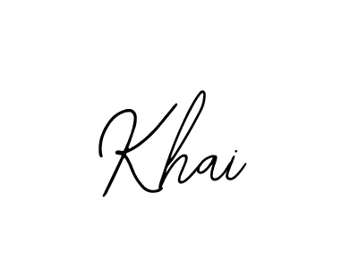 The best way (Bearetta-2O07w) to make a short signature is to pick only two or three words in your name. The name Khai include a total of six letters. For converting this name. Khai signature style 12 images and pictures png