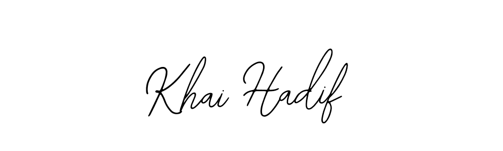 How to Draw Khai Hadif signature style? Bearetta-2O07w is a latest design signature styles for name Khai Hadif. Khai Hadif signature style 12 images and pictures png