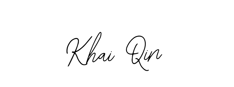 Use a signature maker to create a handwritten signature online. With this signature software, you can design (Bearetta-2O07w) your own signature for name Khai Qin. Khai Qin signature style 12 images and pictures png