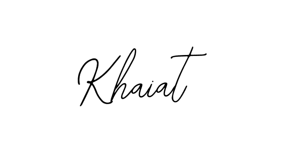 How to make Khaiat signature? Bearetta-2O07w is a professional autograph style. Create handwritten signature for Khaiat name. Khaiat signature style 12 images and pictures png