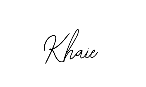 You should practise on your own different ways (Bearetta-2O07w) to write your name (Khaie) in signature. don't let someone else do it for you. Khaie signature style 12 images and pictures png