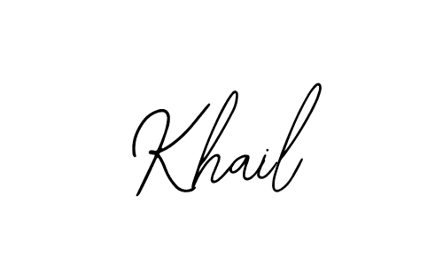 Khail stylish signature style. Best Handwritten Sign (Bearetta-2O07w) for my name. Handwritten Signature Collection Ideas for my name Khail. Khail signature style 12 images and pictures png
