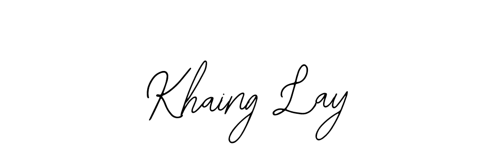 See photos of Khaing Lay official signature by Spectra . Check more albums & portfolios. Read reviews & check more about Bearetta-2O07w font. Khaing Lay signature style 12 images and pictures png