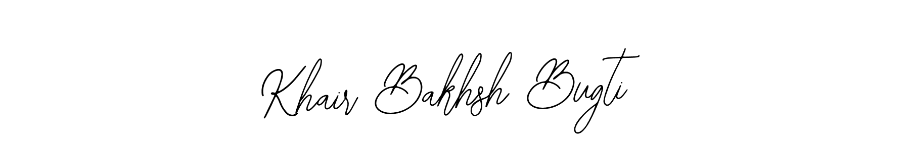 The best way (Bearetta-2O07w) to make a short signature is to pick only two or three words in your name. The name Khair Bakhsh Bugti include a total of six letters. For converting this name. Khair Bakhsh Bugti signature style 12 images and pictures png