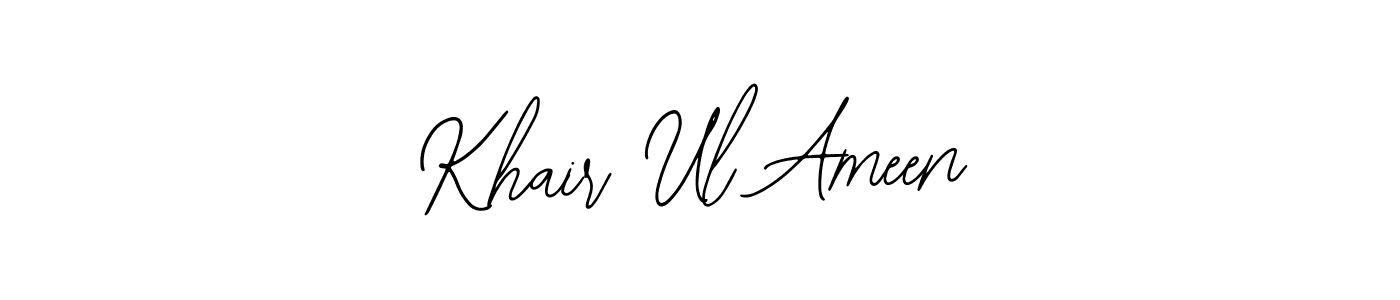 Khair Ul Ameen stylish signature style. Best Handwritten Sign (Bearetta-2O07w) for my name. Handwritten Signature Collection Ideas for my name Khair Ul Ameen. Khair Ul Ameen signature style 12 images and pictures png