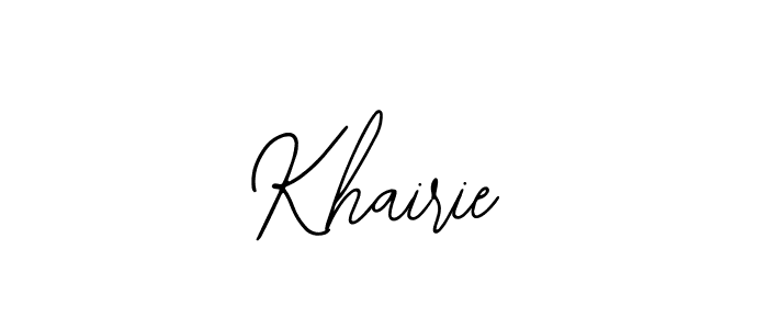 How to Draw Khairie signature style? Bearetta-2O07w is a latest design signature styles for name Khairie. Khairie signature style 12 images and pictures png