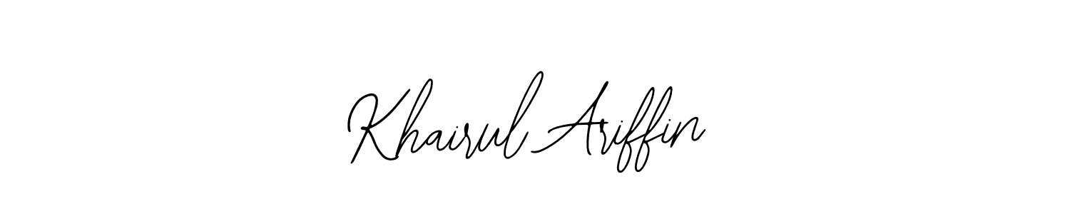 Make a beautiful signature design for name Khairul Ariffin. With this signature (Bearetta-2O07w) style, you can create a handwritten signature for free. Khairul Ariffin signature style 12 images and pictures png
