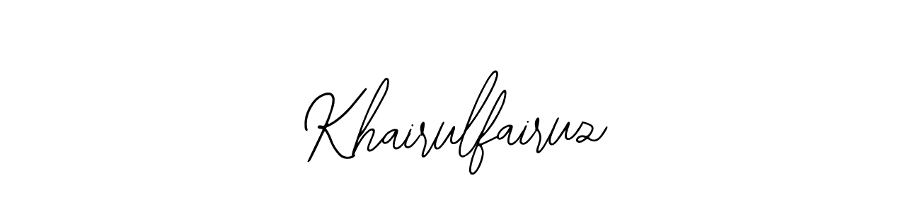 Create a beautiful signature design for name Khairulfairuz. With this signature (Bearetta-2O07w) fonts, you can make a handwritten signature for free. Khairulfairuz signature style 12 images and pictures png