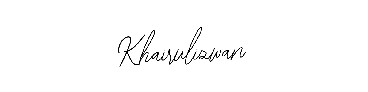 How to make Khairulizwan signature? Bearetta-2O07w is a professional autograph style. Create handwritten signature for Khairulizwan name. Khairulizwan signature style 12 images and pictures png