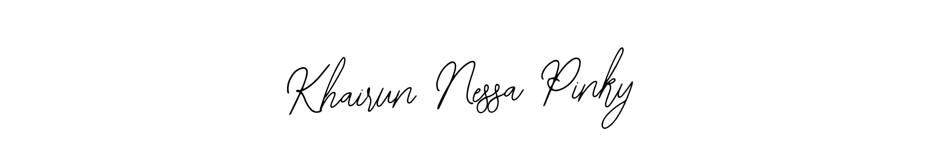 You can use this online signature creator to create a handwritten signature for the name Khairun Nessa Pinky. This is the best online autograph maker. Khairun Nessa Pinky signature style 12 images and pictures png