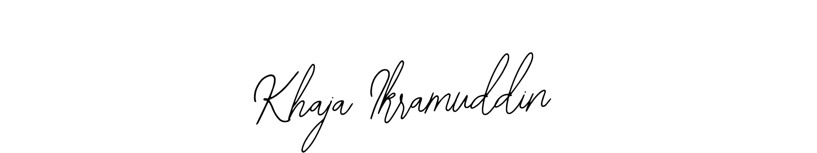 The best way (Bearetta-2O07w) to make a short signature is to pick only two or three words in your name. The name Khaja Ikramuddin include a total of six letters. For converting this name. Khaja Ikramuddin signature style 12 images and pictures png