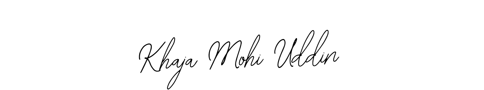 Bearetta-2O07w is a professional signature style that is perfect for those who want to add a touch of class to their signature. It is also a great choice for those who want to make their signature more unique. Get Khaja Mohi Uddin name to fancy signature for free. Khaja Mohi Uddin signature style 12 images and pictures png