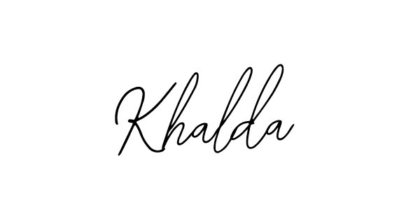 How to make Khalda signature? Bearetta-2O07w is a professional autograph style. Create handwritten signature for Khalda name. Khalda signature style 12 images and pictures png