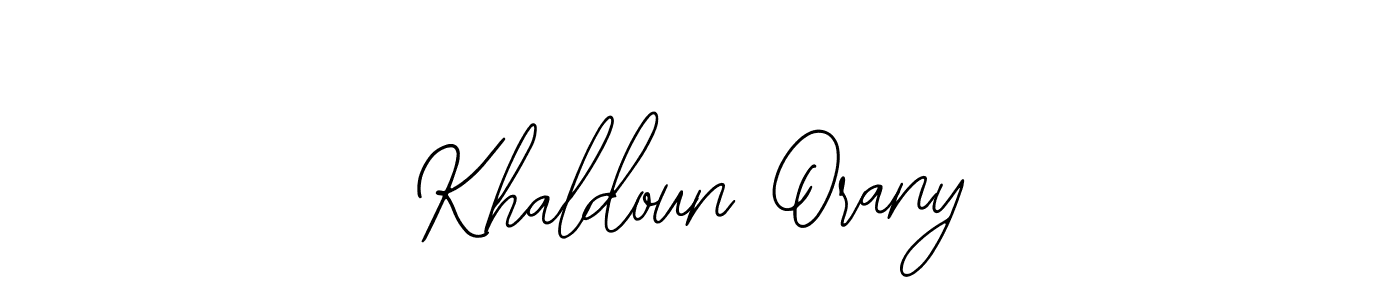 Use a signature maker to create a handwritten signature online. With this signature software, you can design (Bearetta-2O07w) your own signature for name Khaldoun Orany. Khaldoun Orany signature style 12 images and pictures png