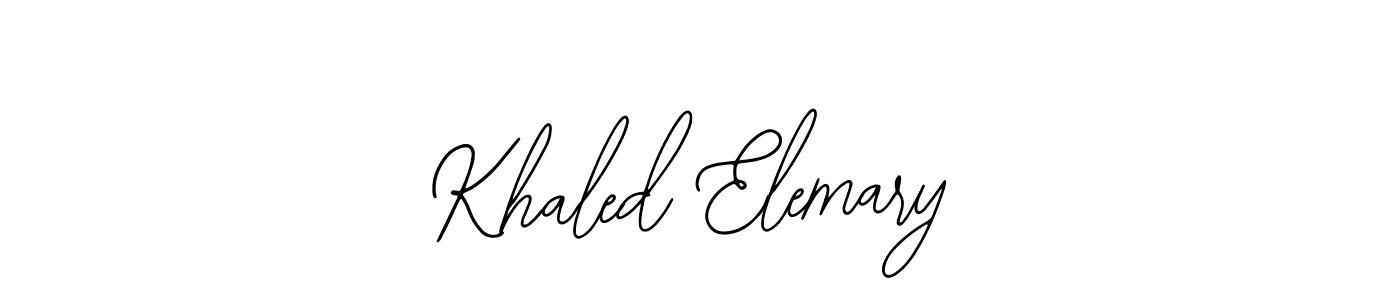 Similarly Bearetta-2O07w is the best handwritten signature design. Signature creator online .You can use it as an online autograph creator for name Khaled Elemary. Khaled Elemary signature style 12 images and pictures png