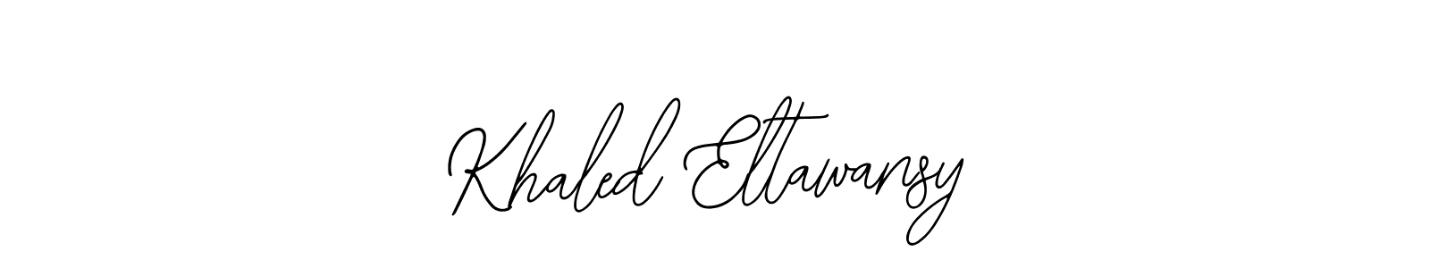 How to make Khaled Eltawansy name signature. Use Bearetta-2O07w style for creating short signs online. This is the latest handwritten sign. Khaled Eltawansy signature style 12 images and pictures png