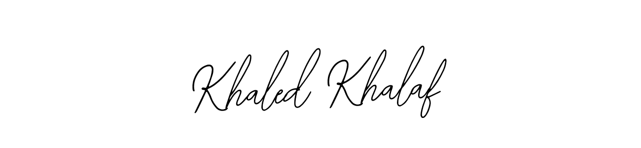 This is the best signature style for the Khaled Khalaf name. Also you like these signature font (Bearetta-2O07w). Mix name signature. Khaled Khalaf signature style 12 images and pictures png