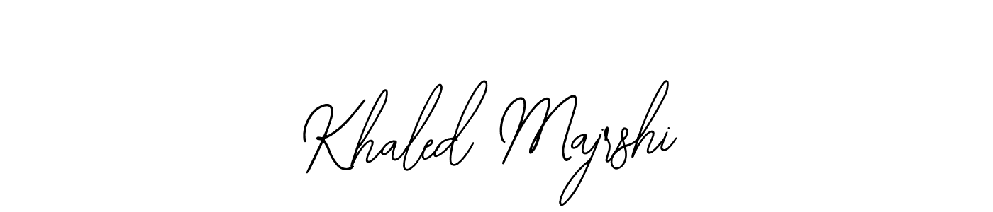 Use a signature maker to create a handwritten signature online. With this signature software, you can design (Bearetta-2O07w) your own signature for name Khaled Majrshi. Khaled Majrshi signature style 12 images and pictures png