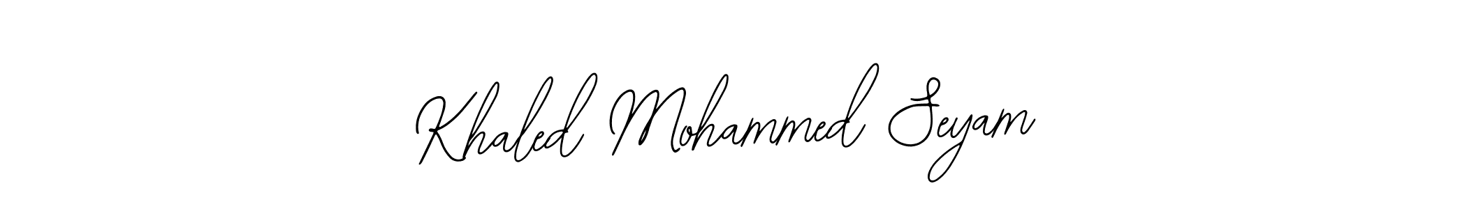 It looks lik you need a new signature style for name Khaled Mohammed Seyam. Design unique handwritten (Bearetta-2O07w) signature with our free signature maker in just a few clicks. Khaled Mohammed Seyam signature style 12 images and pictures png