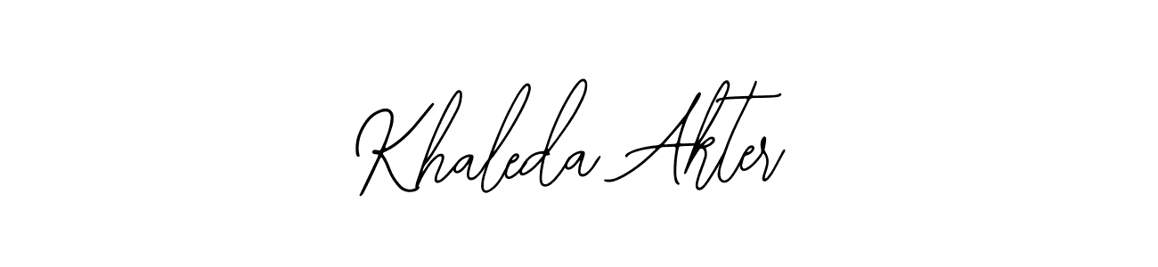 Make a beautiful signature design for name Khaleda Akter. With this signature (Bearetta-2O07w) style, you can create a handwritten signature for free. Khaleda Akter signature style 12 images and pictures png