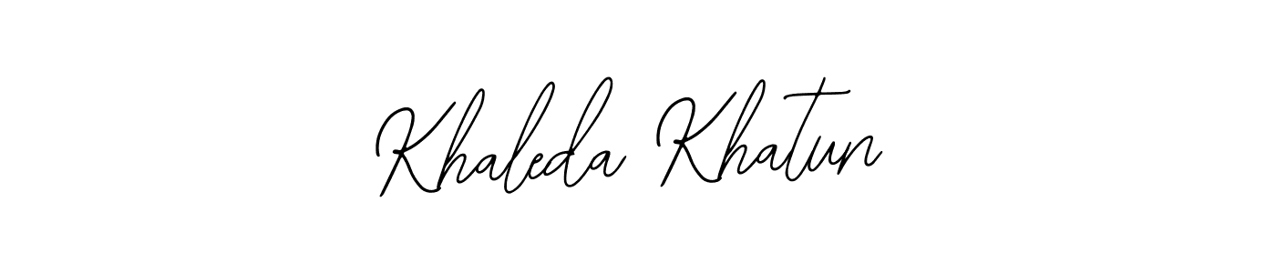 The best way (Bearetta-2O07w) to make a short signature is to pick only two or three words in your name. The name Khaleda Khatun include a total of six letters. For converting this name. Khaleda Khatun signature style 12 images and pictures png