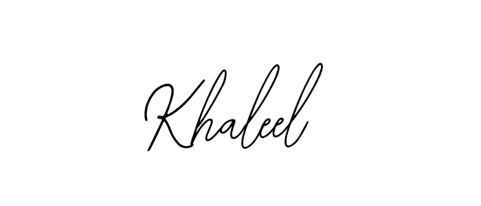 Similarly Bearetta-2O07w is the best handwritten signature design. Signature creator online .You can use it as an online autograph creator for name Khaleel. Khaleel signature style 12 images and pictures png