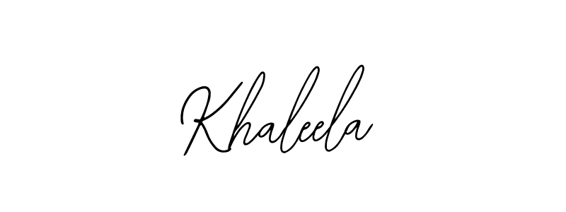 Also we have Khaleela name is the best signature style. Create professional handwritten signature collection using Bearetta-2O07w autograph style. Khaleela signature style 12 images and pictures png