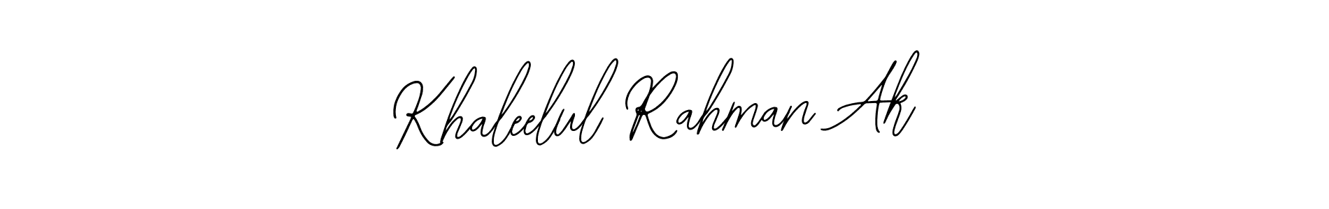 Use a signature maker to create a handwritten signature online. With this signature software, you can design (Bearetta-2O07w) your own signature for name Khaleelul Rahman Ak. Khaleelul Rahman Ak signature style 12 images and pictures png