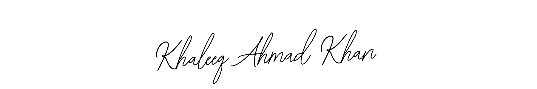 Make a beautiful signature design for name Khaleeq Ahmad Khan. With this signature (Bearetta-2O07w) style, you can create a handwritten signature for free. Khaleeq Ahmad Khan signature style 12 images and pictures png