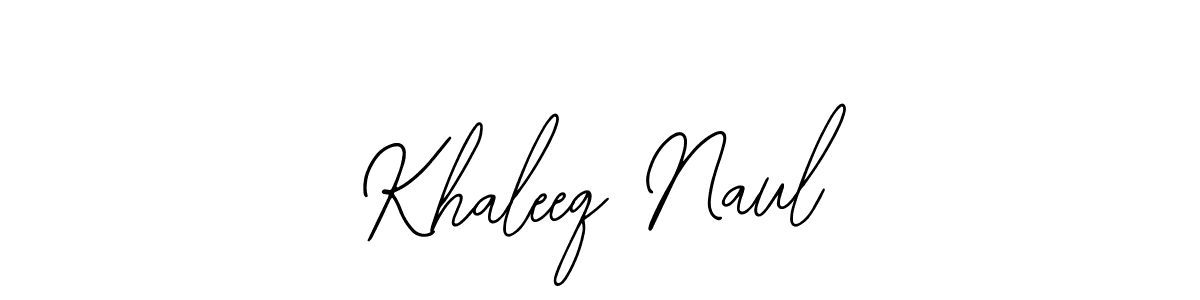 How to Draw Khaleeq Naul signature style? Bearetta-2O07w is a latest design signature styles for name Khaleeq Naul. Khaleeq Naul signature style 12 images and pictures png
