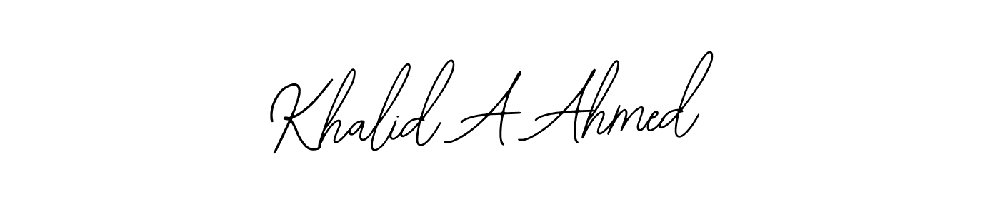 Once you've used our free online signature maker to create your best signature Bearetta-2O07w style, it's time to enjoy all of the benefits that Khalid A Ahmed name signing documents. Khalid A Ahmed signature style 12 images and pictures png