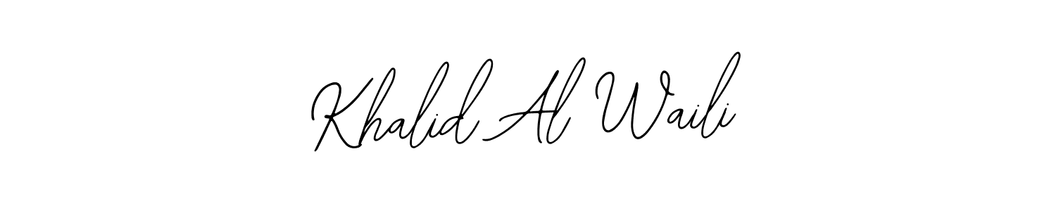 You should practise on your own different ways (Bearetta-2O07w) to write your name (Khalid Al Waili) in signature. don't let someone else do it for you. Khalid Al Waili signature style 12 images and pictures png