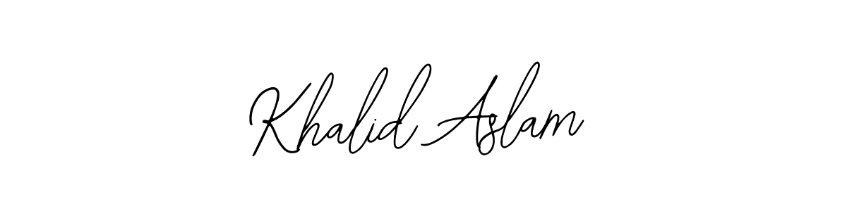 Make a beautiful signature design for name Khalid Aslam. Use this online signature maker to create a handwritten signature for free. Khalid Aslam signature style 12 images and pictures png