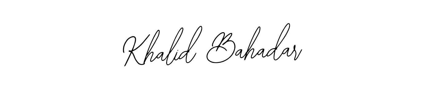 How to Draw Khalid Bahadar signature style? Bearetta-2O07w is a latest design signature styles for name Khalid Bahadar. Khalid Bahadar signature style 12 images and pictures png