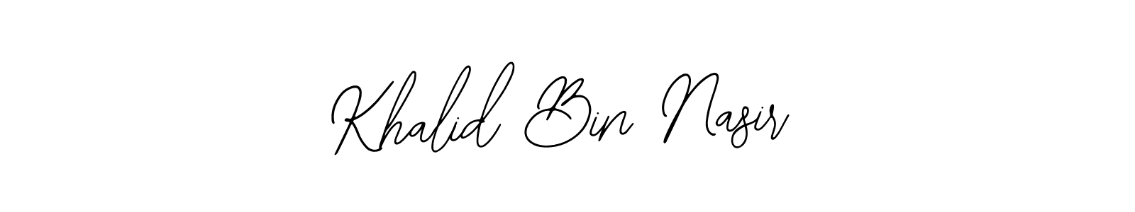 You should practise on your own different ways (Bearetta-2O07w) to write your name (Khalid Bin Nasir) in signature. don't let someone else do it for you. Khalid Bin Nasir signature style 12 images and pictures png