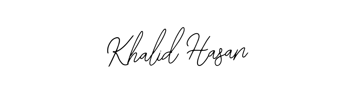Design your own signature with our free online signature maker. With this signature software, you can create a handwritten (Bearetta-2O07w) signature for name Khalid Hasan. Khalid Hasan signature style 12 images and pictures png