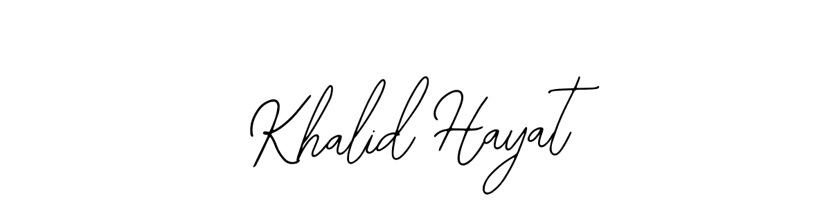 Make a beautiful signature design for name Khalid Hayat. With this signature (Bearetta-2O07w) style, you can create a handwritten signature for free. Khalid Hayat signature style 12 images and pictures png