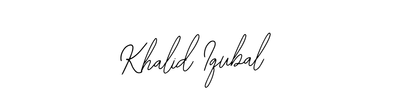 if you are searching for the best signature style for your name Khalid Iqubal. so please give up your signature search. here we have designed multiple signature styles  using Bearetta-2O07w. Khalid Iqubal signature style 12 images and pictures png