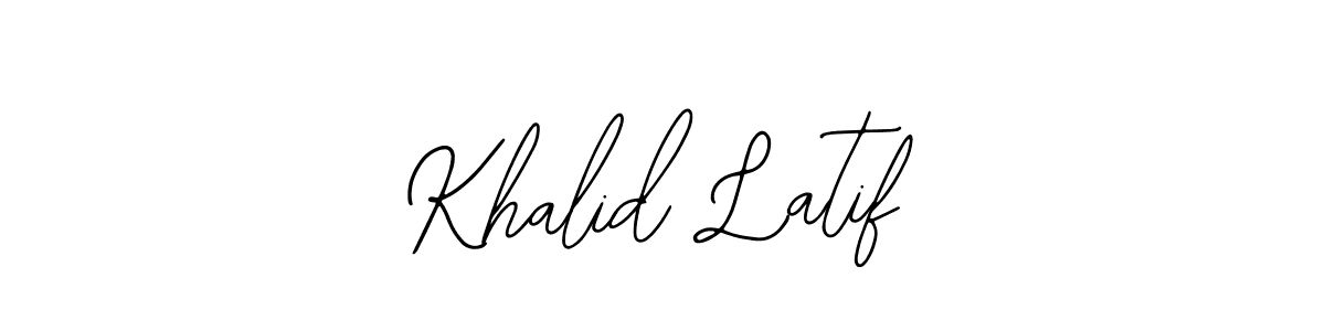 Make a beautiful signature design for name Khalid Latif. Use this online signature maker to create a handwritten signature for free. Khalid Latif signature style 12 images and pictures png