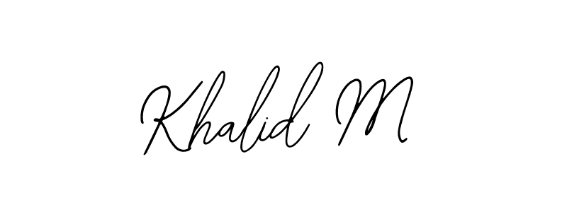 Make a beautiful signature design for name Khalid M. Use this online signature maker to create a handwritten signature for free. Khalid M signature style 12 images and pictures png