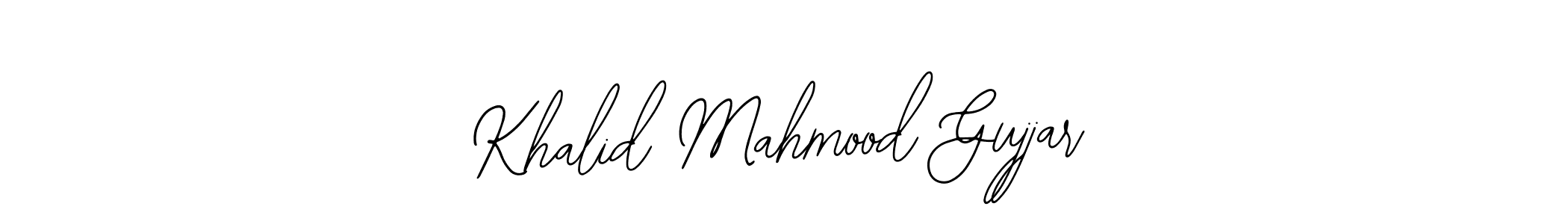 Bearetta-2O07w is a professional signature style that is perfect for those who want to add a touch of class to their signature. It is also a great choice for those who want to make their signature more unique. Get Khalid Mahmood Gujjar name to fancy signature for free. Khalid Mahmood Gujjar signature style 12 images and pictures png