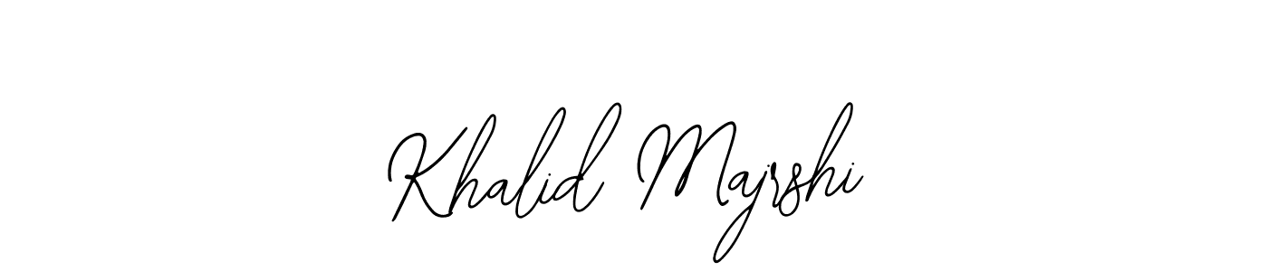 Make a beautiful signature design for name Khalid Majrshi. Use this online signature maker to create a handwritten signature for free. Khalid Majrshi signature style 12 images and pictures png