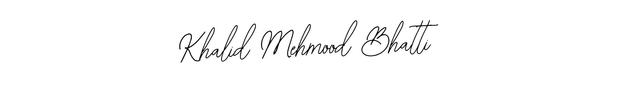 Also You can easily find your signature by using the search form. We will create Khalid Mehmood Bhatti name handwritten signature images for you free of cost using Bearetta-2O07w sign style. Khalid Mehmood Bhatti signature style 12 images and pictures png