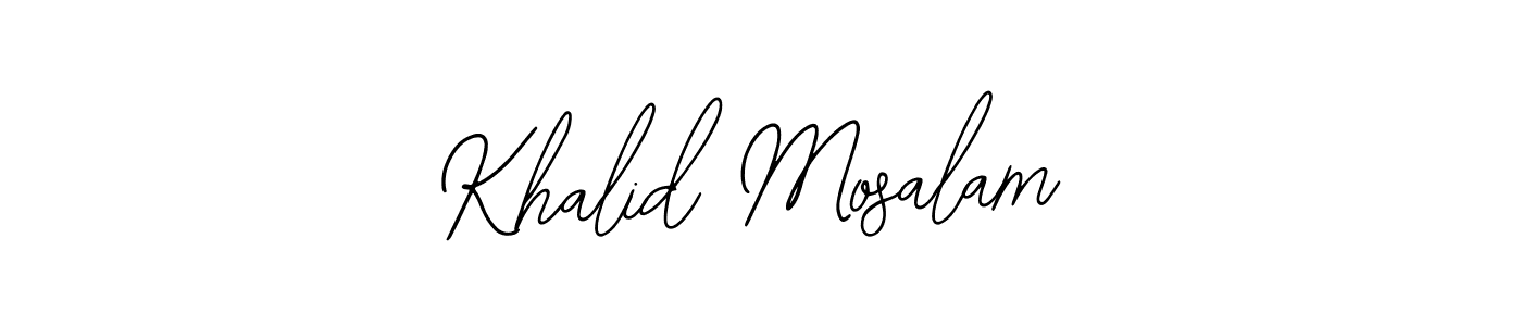 How to Draw Khalid Mosalam signature style? Bearetta-2O07w is a latest design signature styles for name Khalid Mosalam. Khalid Mosalam signature style 12 images and pictures png