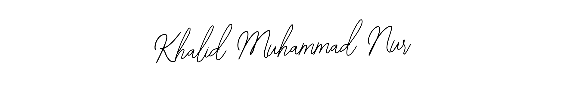 Make a short Khalid Muhammad Nur signature style. Manage your documents anywhere anytime using Bearetta-2O07w. Create and add eSignatures, submit forms, share and send files easily. Khalid Muhammad Nur signature style 12 images and pictures png